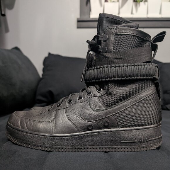 Nike SF Air Force 1 High - Size 11 - Triple Black - Picture 3 of 4